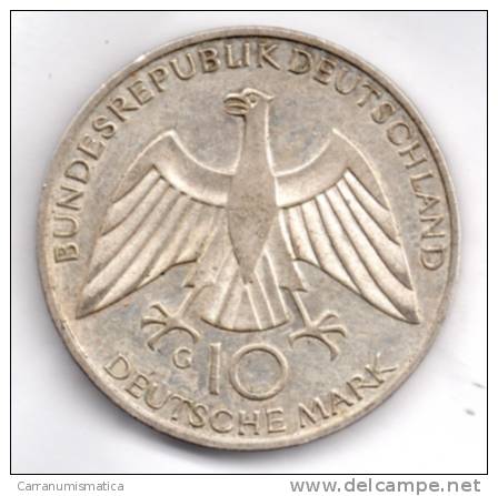 GERMANIA 10 MARK 1972  ZECCA G ARGENTO - 5 Marcos