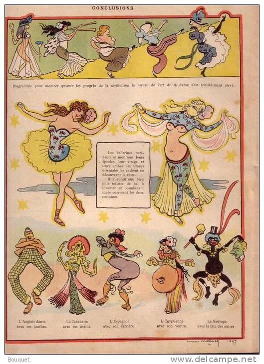 REVUE LE RIRE - MARS 1897 -  N°124 - LA DANSE ET LES DANSEURS -  ILLUSTREE PAR METIVET - Zeitschriften - Vor 1900