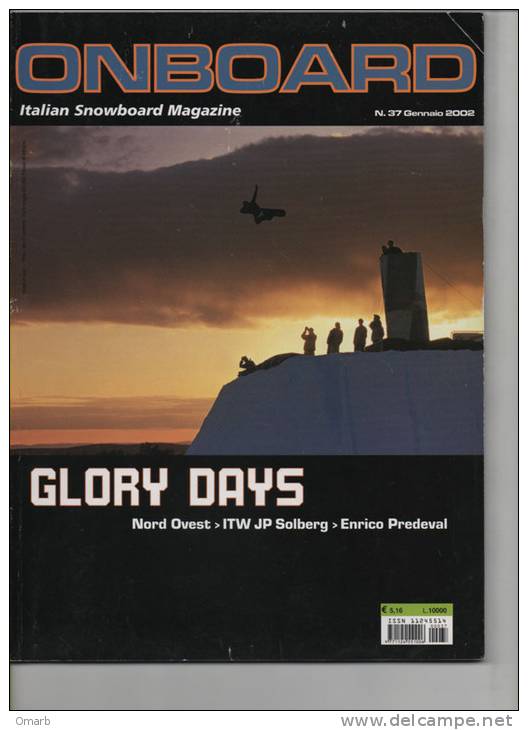 Lib063-1 Onboard Snowboarding Snowboard Magazine - Montagne, Sci, Neve, Ragazze - Gennaio 2002 - Deportes