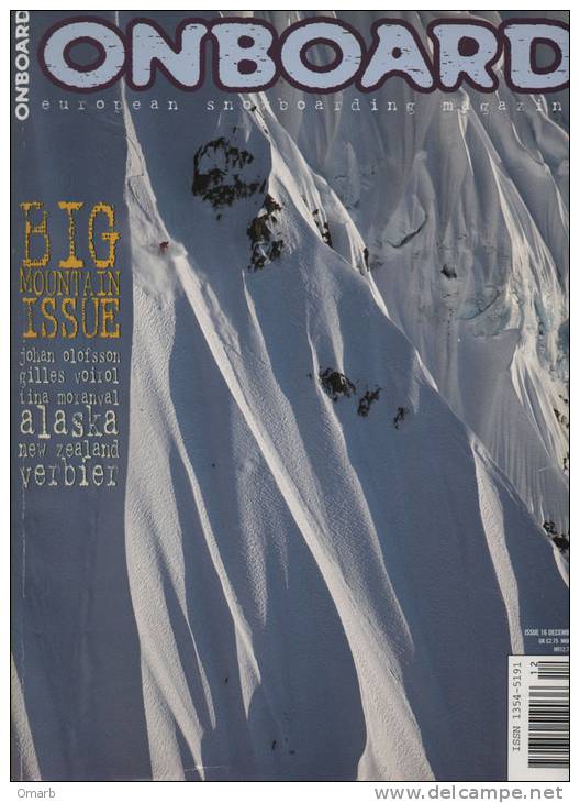 Lib063-2 Onboard Snowboarding Snowboard European Magazine - Montagne, Sci, Neve, Ragazze, Alaska - N.16 Dicembre - Deportes