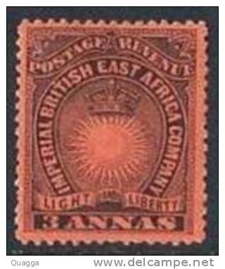 British East Africa 1890-95. 3a Black On Red. SG 8*. - Kenya (1963-...)