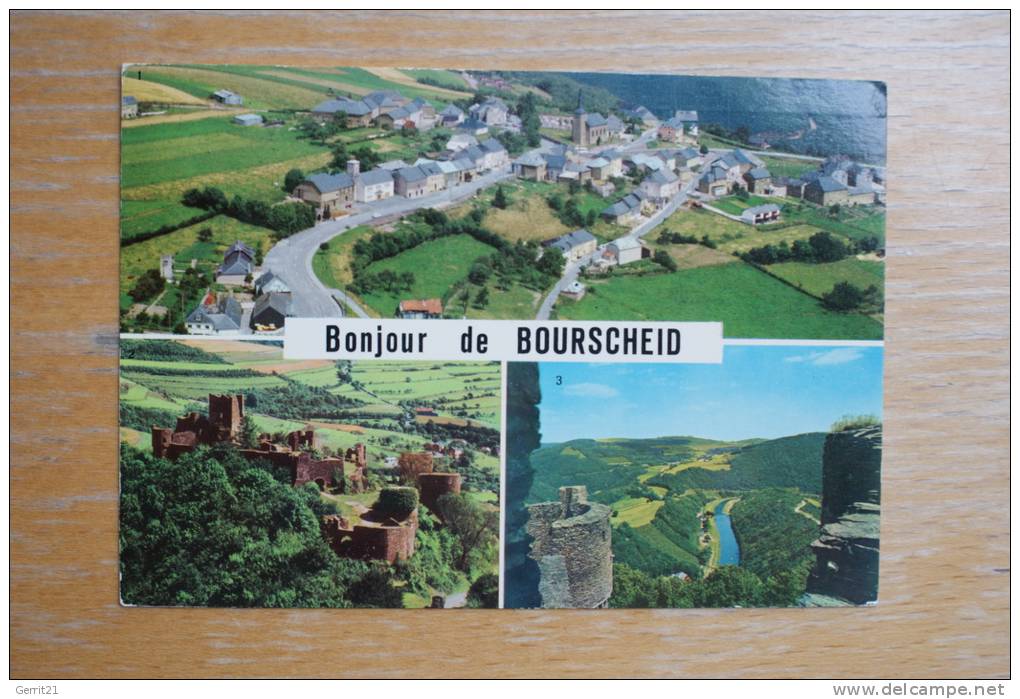 L 9164 BURSCHEID, 3-Bild-Karte - Bourscheid