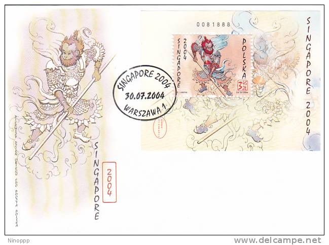 Poland 2004 Joint Issue With Singapore MS  FDC - FDC