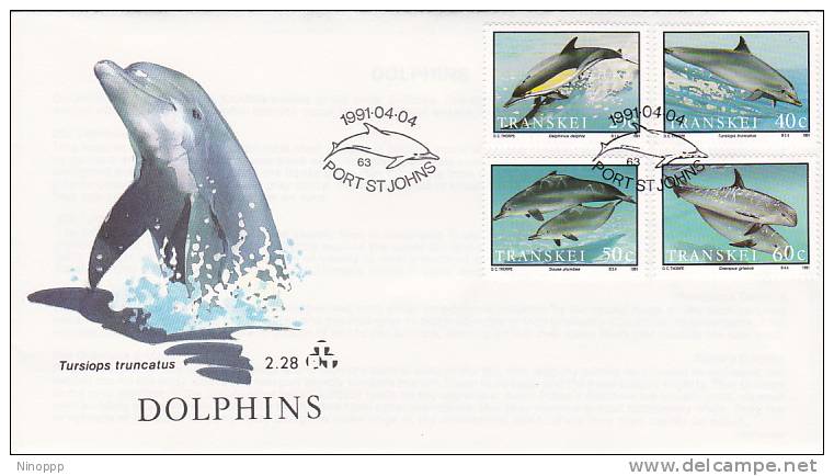 Transkei 1991 Dolphins FDC - Transkei
