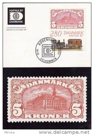 3707  - Danemark, 1987 - Maximum Cards & Covers