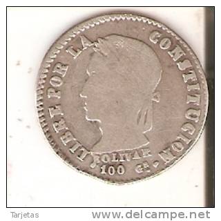 MONEDA DE PLATA DE BOLIVIA DE 2 SOLES DEL AÑO 1861  (COIN) SILVER,ARGENT. - Bolivia