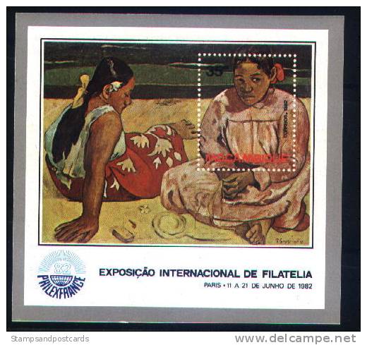 Mozambique Moçambique GAUGIN Bloc Non Dentelé Philexfrance 1982 Art Peinture ** Imperforated S/s Art Painting - Impresionismo