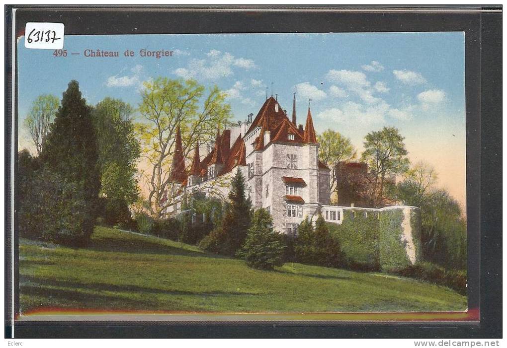 CHATEAU DE GORGIER  - TB - Gorgier