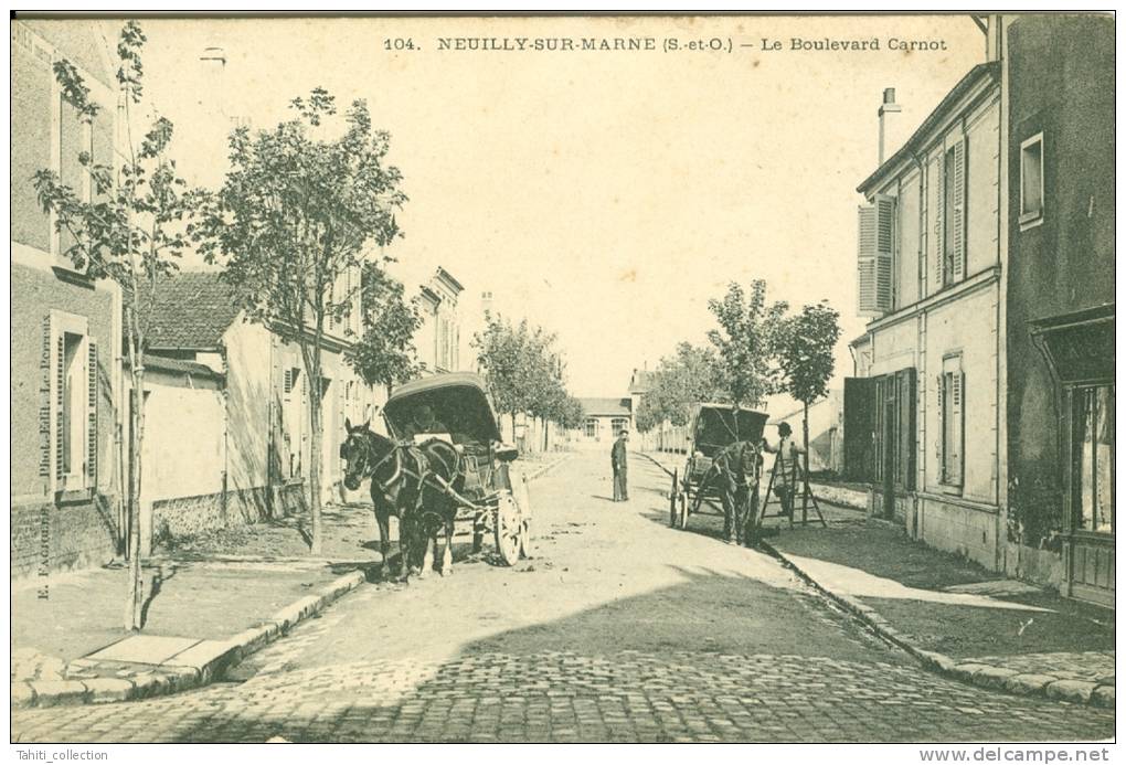 NEUILLY-sur-MARNE - Le Boulevard Carnot - Neuilly Sur Marne