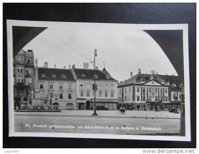 AK WIENER NEUSTADT Hitlerplatz Ca.1940  //  D*4525 - Wiener Neustadt