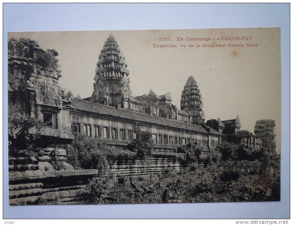 CAMBODGE  - ANGKOR-VAT  :  Ensemble Vu De La Deuxième Galerie Nord. - Cambodge