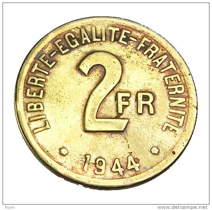 France -   2 Francs - France Libre - 1944 - Cu.Alu - TB+ - 2 Francs