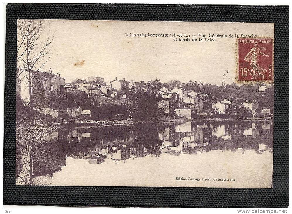 44  LE  POULIGUEN   VUE  GENERALE   DE  LA  PATACHE  ET  BORDS  DE  LA  LOIRE - Champtoceaux