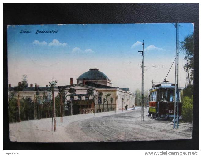 AK LIBAU Strassenbahn Liepaja 1917  //  D*4556 - Ostpreussen