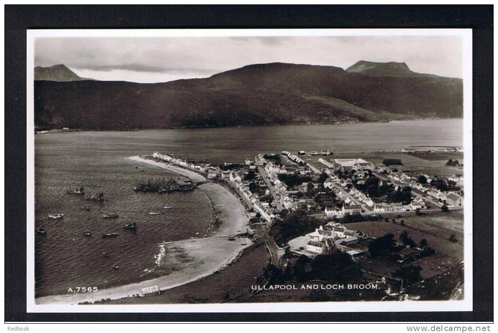 RB 869 - Real Photo Postcard - Ullapool &amp; Loch Broom Ross-shire Scotland - Ross & Cromarty