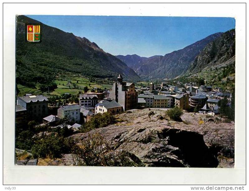 - ANDORRE . AFFRANCHISSEMENT SIMPLE SUR CP DE 1965 POUR LA FRANCE - Cartas & Documentos