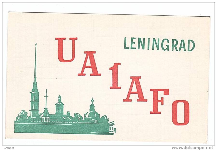 CARTE RADIO QSL - RUSSIE - LENINGRAD - 1976. - Radio Amateur