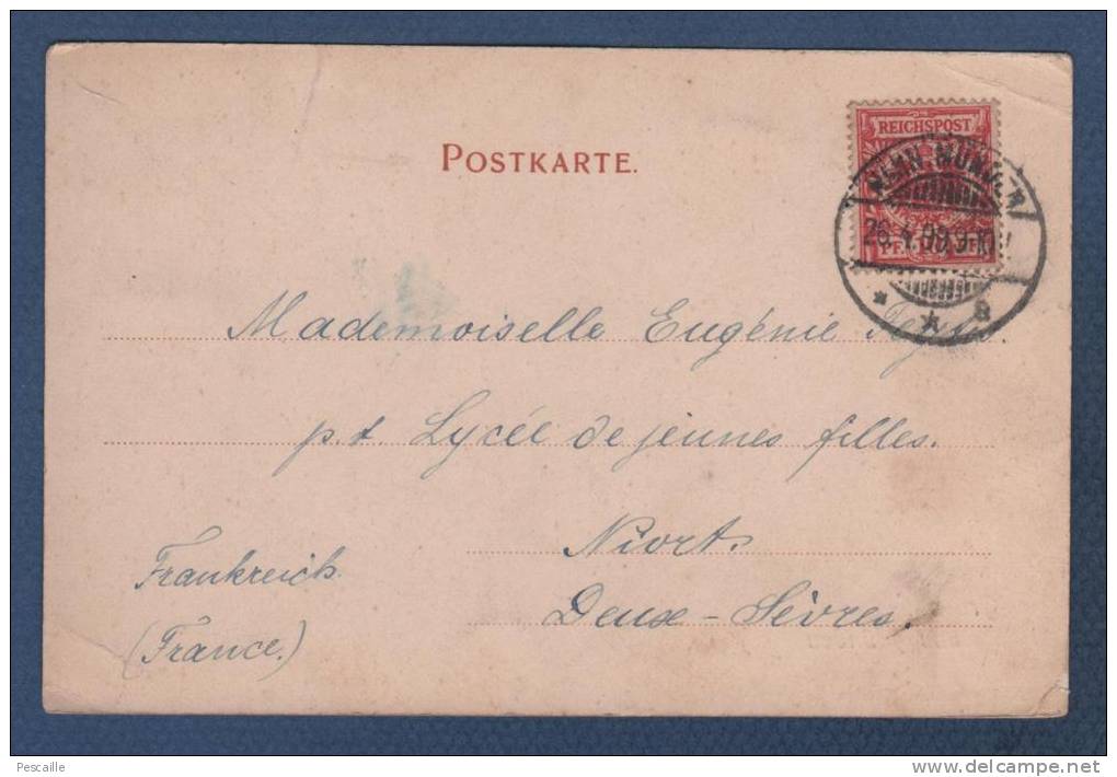 NIEDERSACHSEN - CP GRUSS AUS MÜNDEN - PLATOWITSCH MÜNDEN - CIRCULEE EN 1899 - Hannoversch Muenden