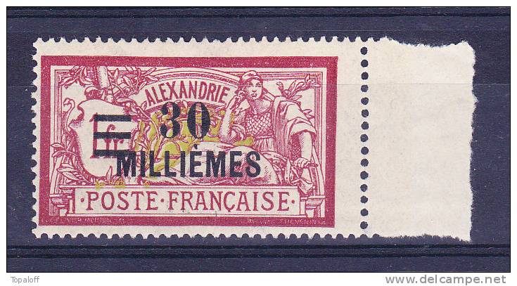 ALEXANDRIE N°72 Neuf Sans Gomme Bord De Feuille - Unused Stamps