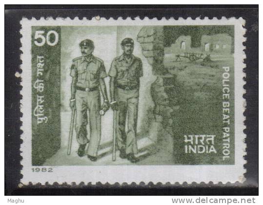 India MNH 1982,  Police Beat Patrol, Job, Torch, Energy, - Unused Stamps