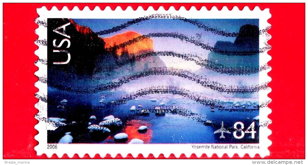 U.S. - USA - STATI UNITI - Usato - 2006 - Paesaggi - Parchi Nazionali - Yosemite Nat'l Park, CA - 84 - P. Aerea - 3a. 1961-… Oblitérés