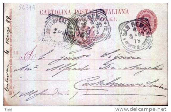 SAN REMO - CASTELNUOVO SCRIVIA - Anno 1899 - Stamped Stationery