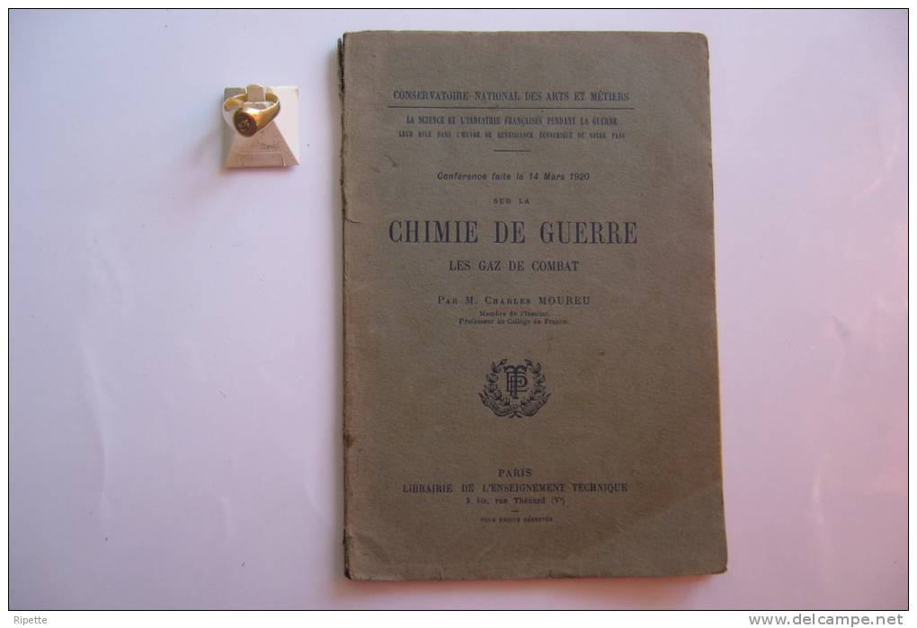 Manuel Chimie De Guerre - 1920 - 1914-18