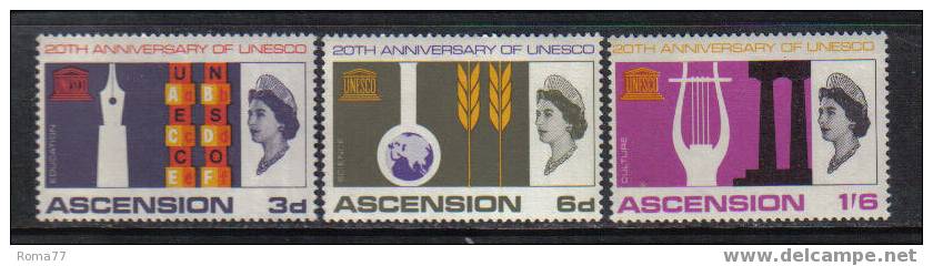 726 - ASCENSION, 1966 : 20th Anniversary UNESCO  *** - Ascensión