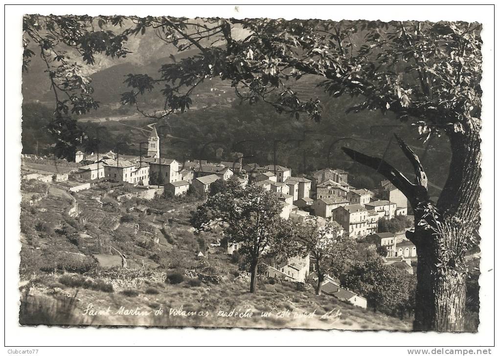 Saint-Martin-de-Valamas (07) : Vue Générale Prise De La Montagne  Environ 1950. - Saint Martin De Valamas