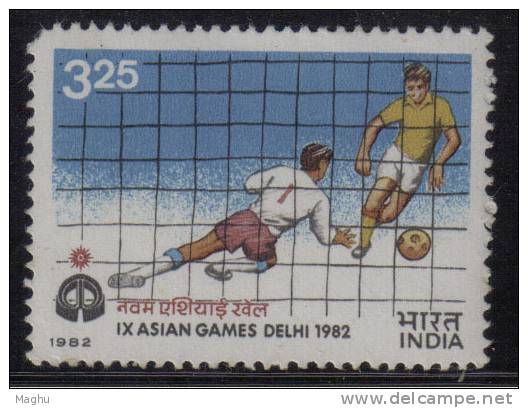 India MNH 1982, 3.25 Asian Games, Football, Socccer Sport, As Scan - Neufs