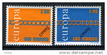 1971 - SAINT-MARIN - SAN MARINO - Sass. 827/28 - MNH - New Mint - - Unused Stamps