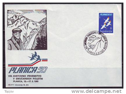 YUGOSLAVIA  - JUGOSLAVIJA  -  WORD CHAMPIONSHIP  SKI  FLIGHTS -  PLANICA - 1985 - Jet Ski