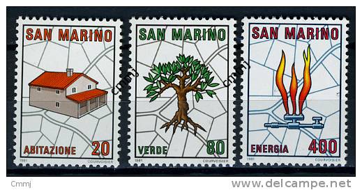 1981 - SAINT-MARIN - SAN MARINO - Sass. 1079/81 - MNH - New Mint - - Unused Stamps