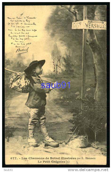 Enfant - Chansons Illustrées De Th. Botrel -  Le Petit Grégoire N°3  -costume Régional  - Réf :25246 - Collections, Lots & Séries