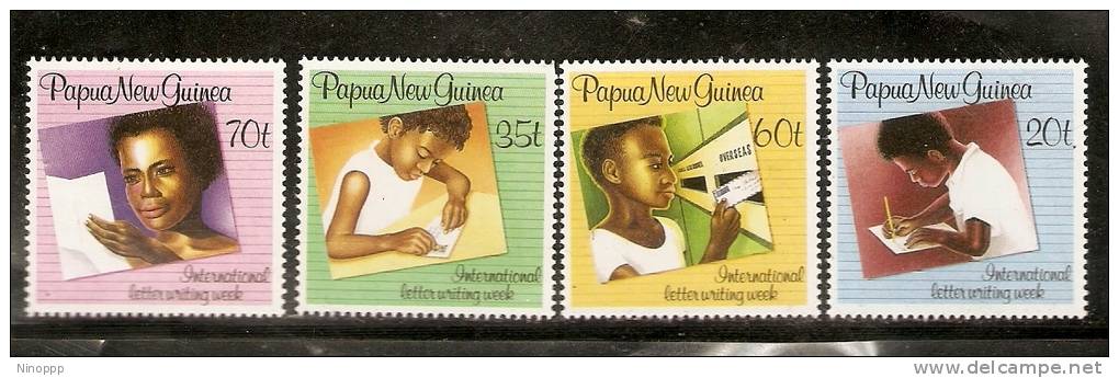 Papua New Guinea 1989 Letter Writing Week  MNH Set - Papua New Guinea