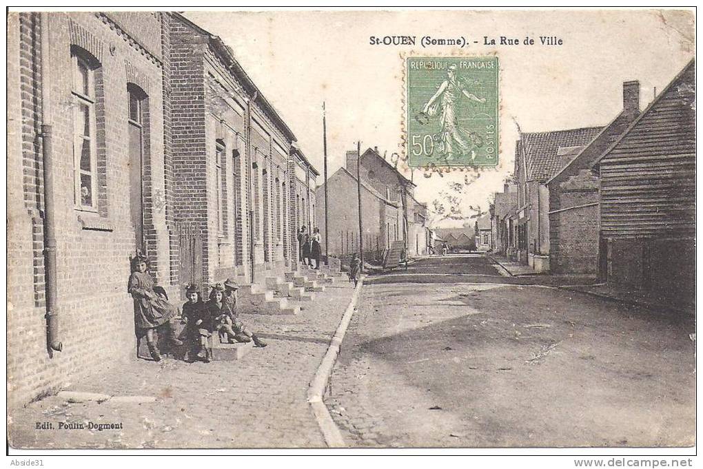 SAINT OUEN - La Rue De Ville - Saint Ouen