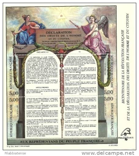 1989 - Francia BF 11 Rivoluzione Francese    ------ - Rivoluzione Francese