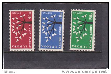 Cyprus 1962 Europa Mint Hinged Set - Chypre (...-1960)