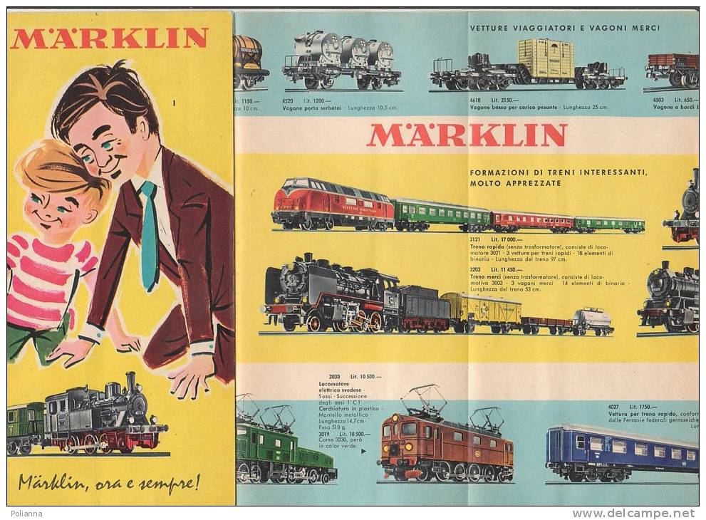 B0765  Depliant Novità TRENI CATALOGO MARKLIN 1960/GIOCATTOLI MODELLISMO FERROVIARIO/LOCOMOTIVE - Locomotieven