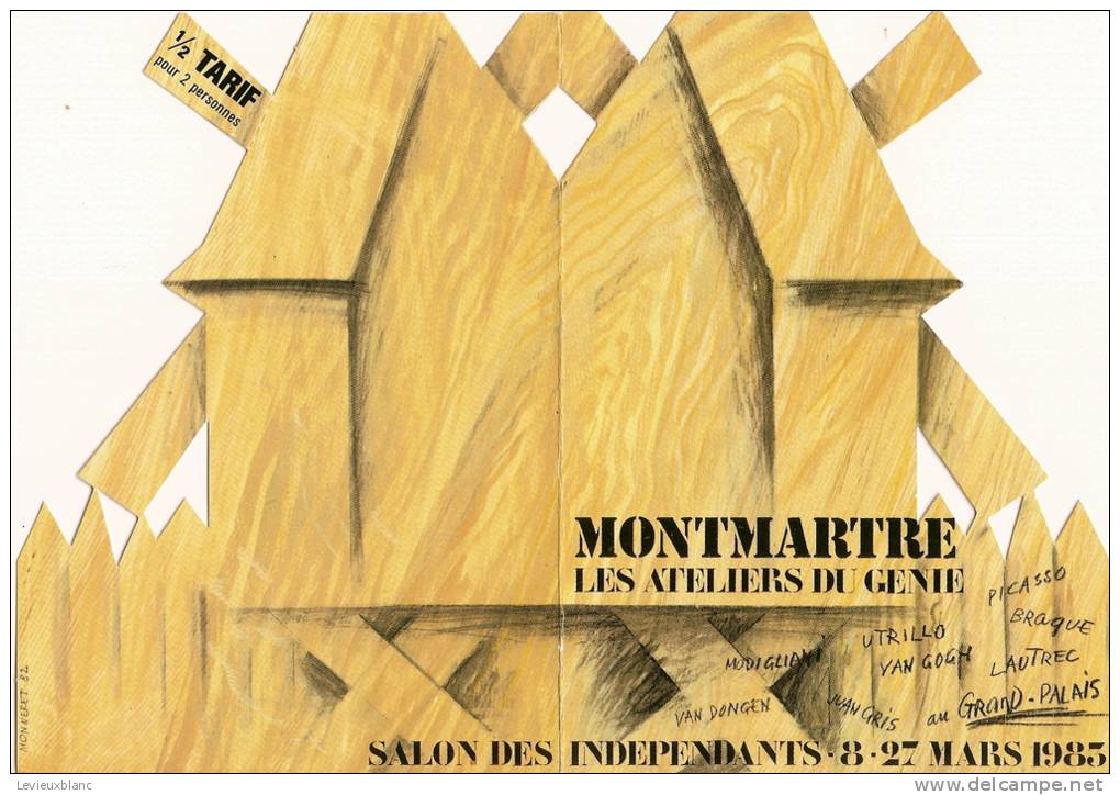 Invitation/Peinture/Salon   Des Indépendants/MONTMARTRE// Paris/Les  Ateliers Du Génie/1983    INV2 - Non Classificati