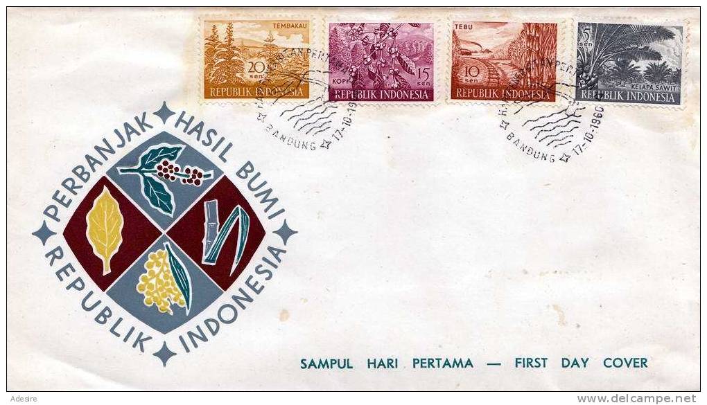 FDC Indonesien 1960, 4 Fach Frankierung - Indonesien