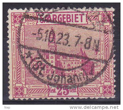 SAAR - Michel - 1922/23 - Nr 91 - Gest/Obl/Us - Oblitérés