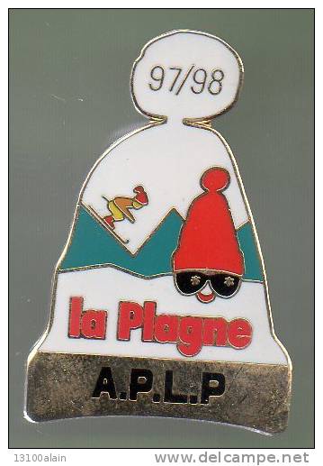 JOLI Pin´s EGF Station Sport D´hiver Ski Association APLP LA PLAGNE  Savoie JO ALBERTVILLE 92 Olympique 1992 - Jeux Olympiques