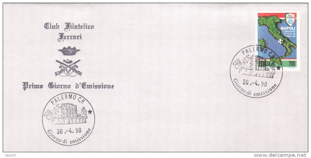 ITALY WORLD CUP, 1990, STAMP ON COVER, ITALY - 1990 – Italien