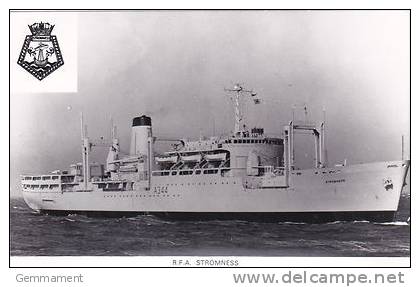 SHIPPING - R.F.A.  STROMNESS - Warships