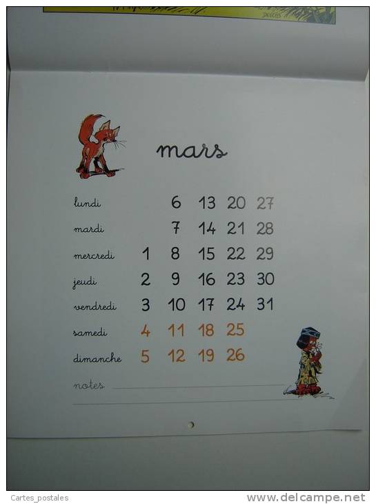 DERIB  Calendrier  YAKARI 1995 - Agende & Calendari