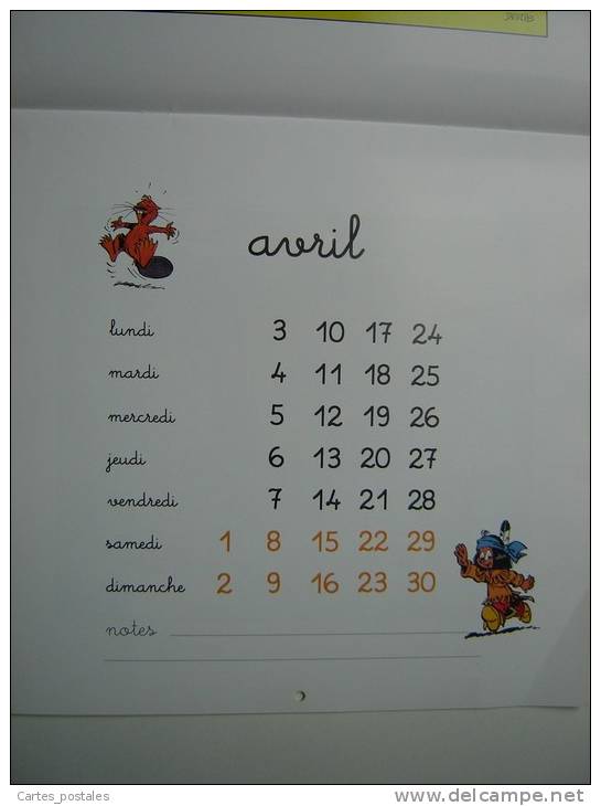 DERIB  Calendrier  YAKARI 1995 - Agende & Calendari