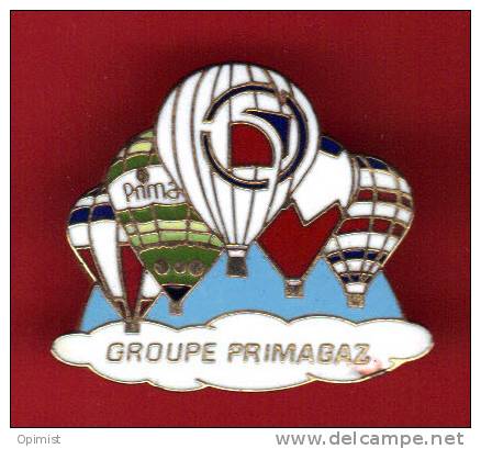 22707-pin's Montgolfiere.ballon.groupe Primagaz. - Fesselballons