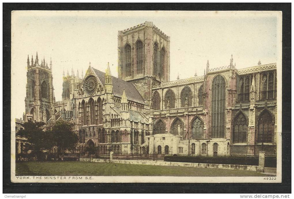 TOP!! YORK * MINSTER FROM SOUTH EAST * 1925 **!! - York