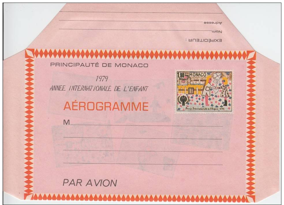 AEROGRAMME 1979 ** 1,60 SUR 1, 40 - 3 Pièces - Airmail